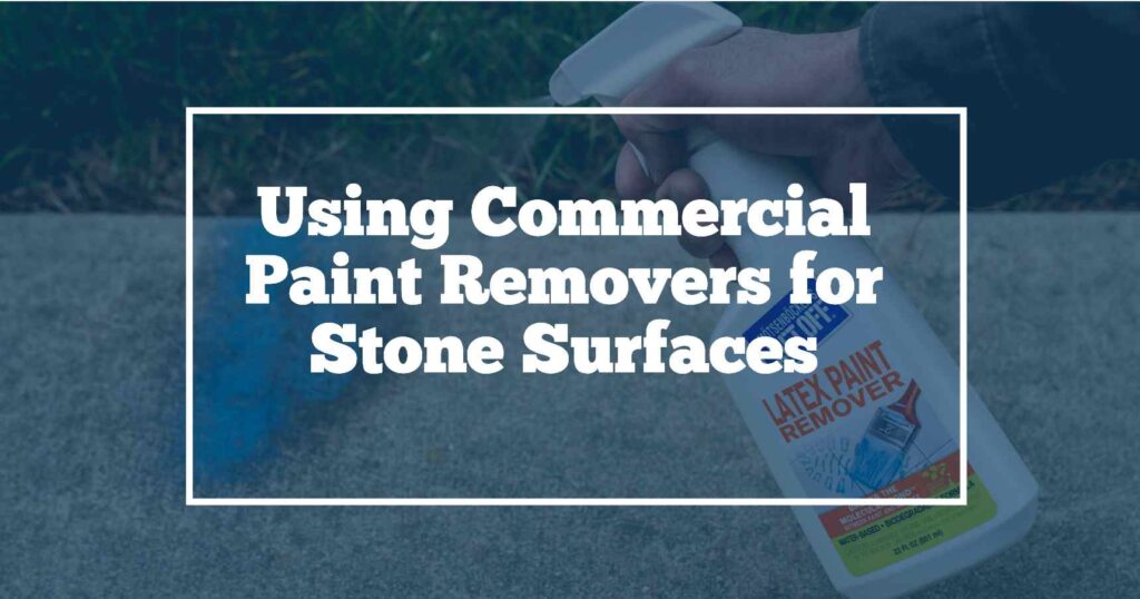 Commercial paint removal from stone surfaces