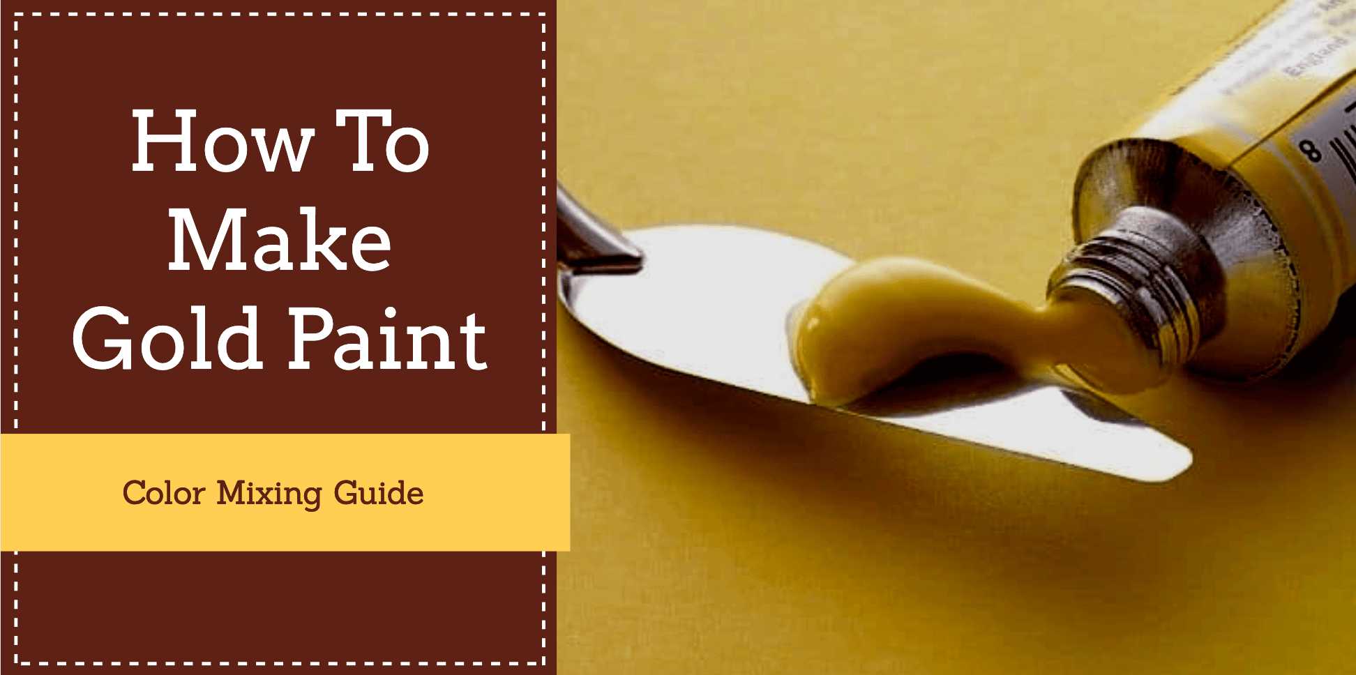 how to make gold paint