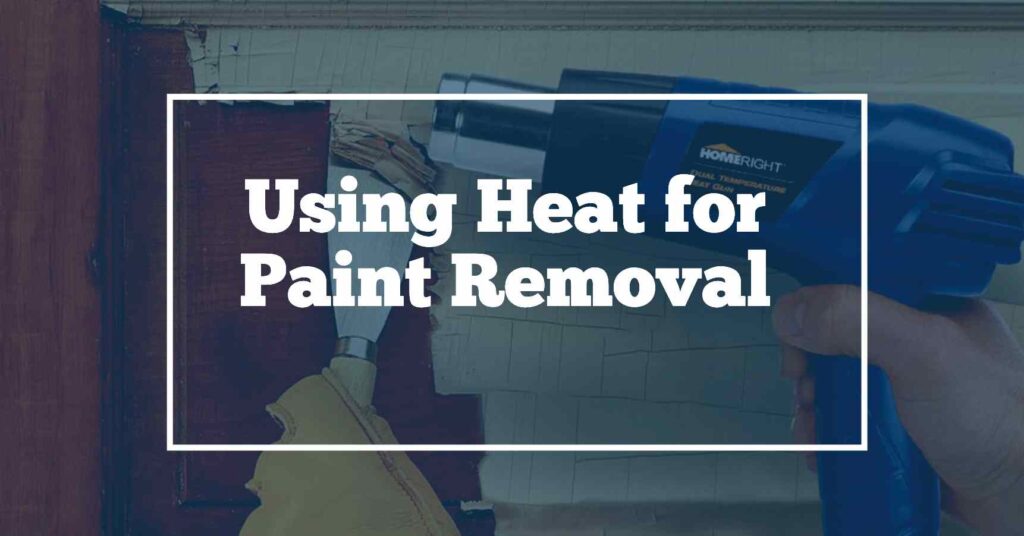 Using heat for paint removal from wood