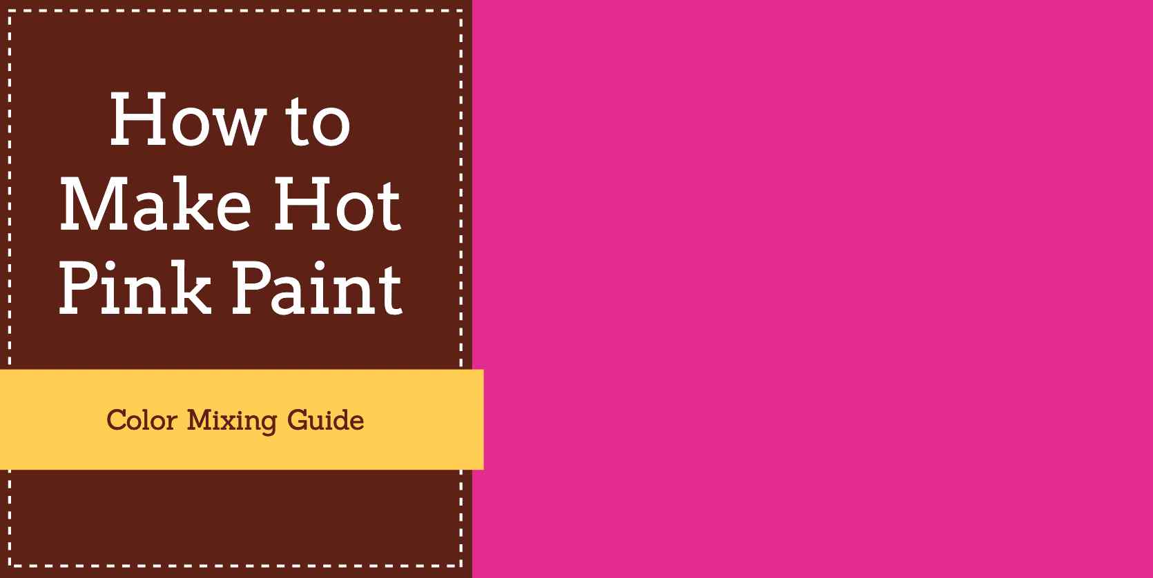 How to make hot pink paint