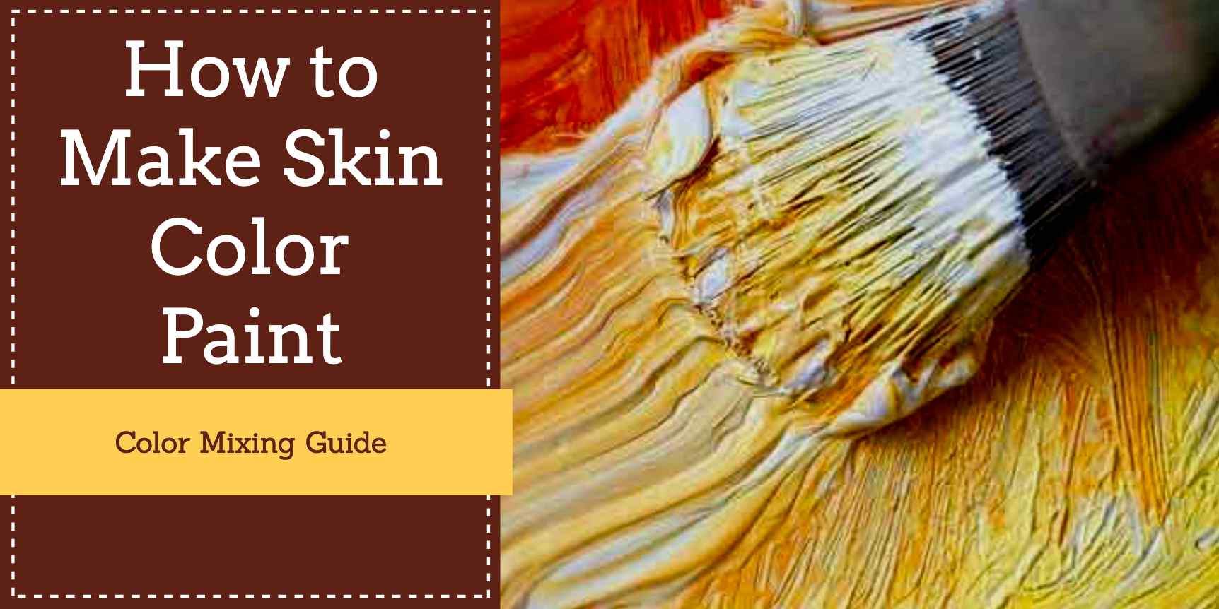 How to make skin color paint