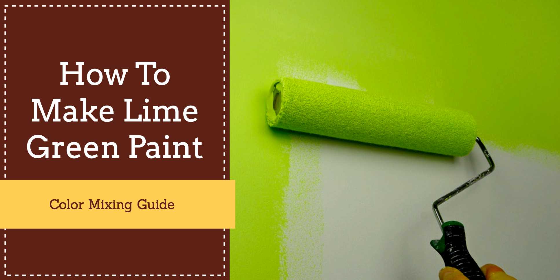 make lime green paint at home