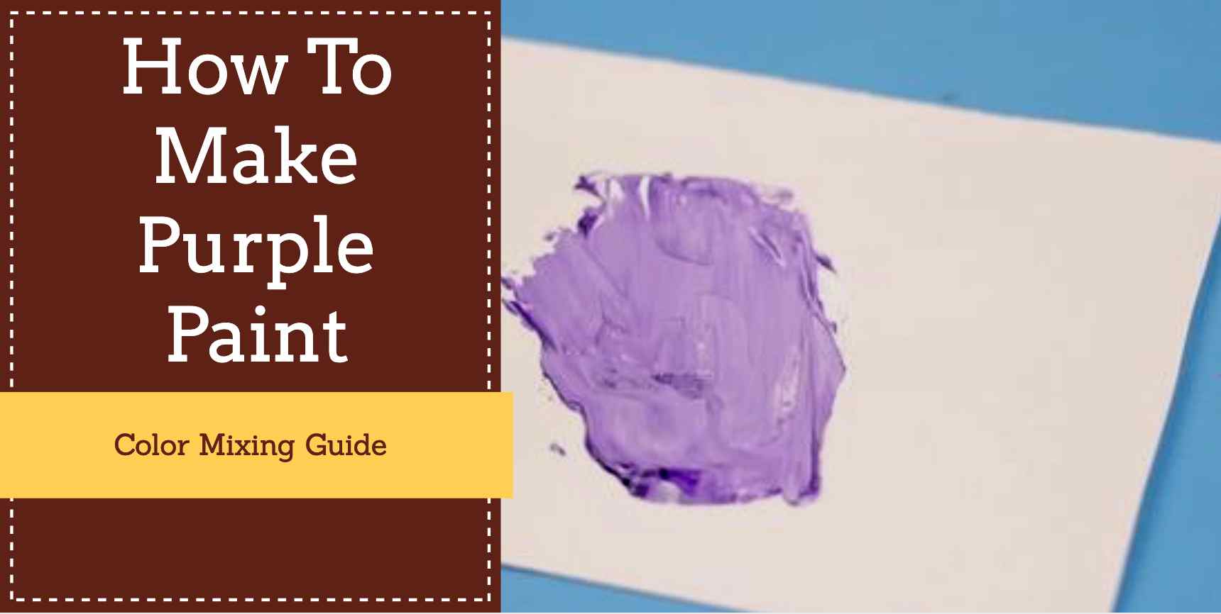 How to make purple paint