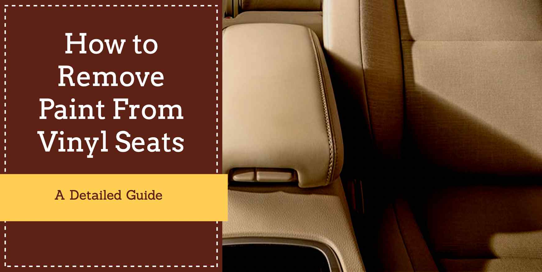 how to remove paint from vinyl seats
