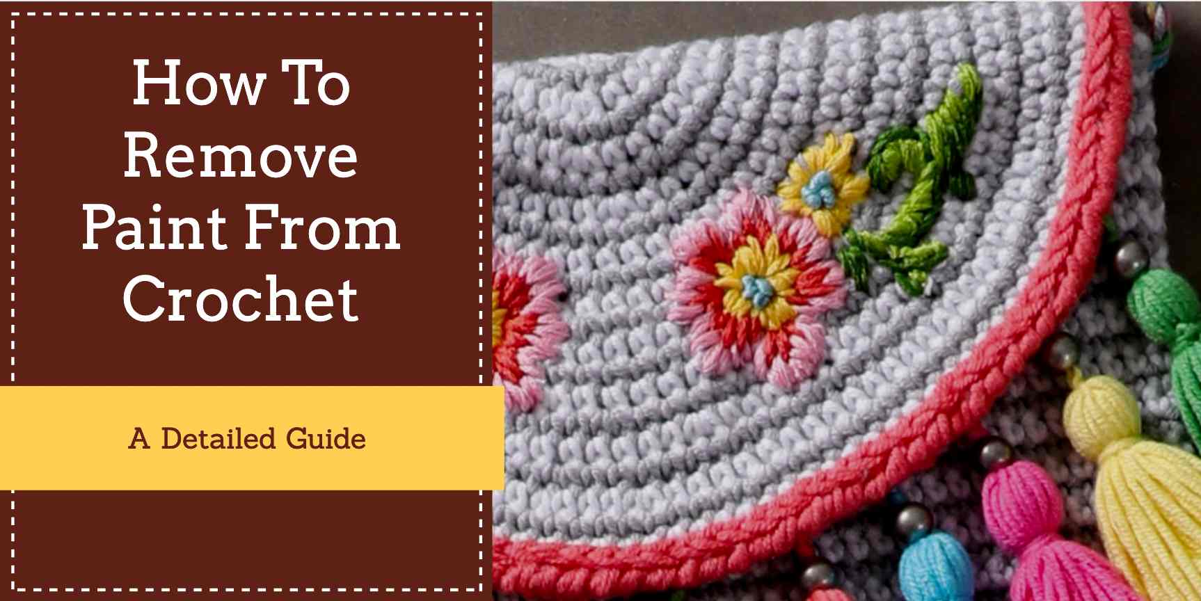 Remove paint from crochet