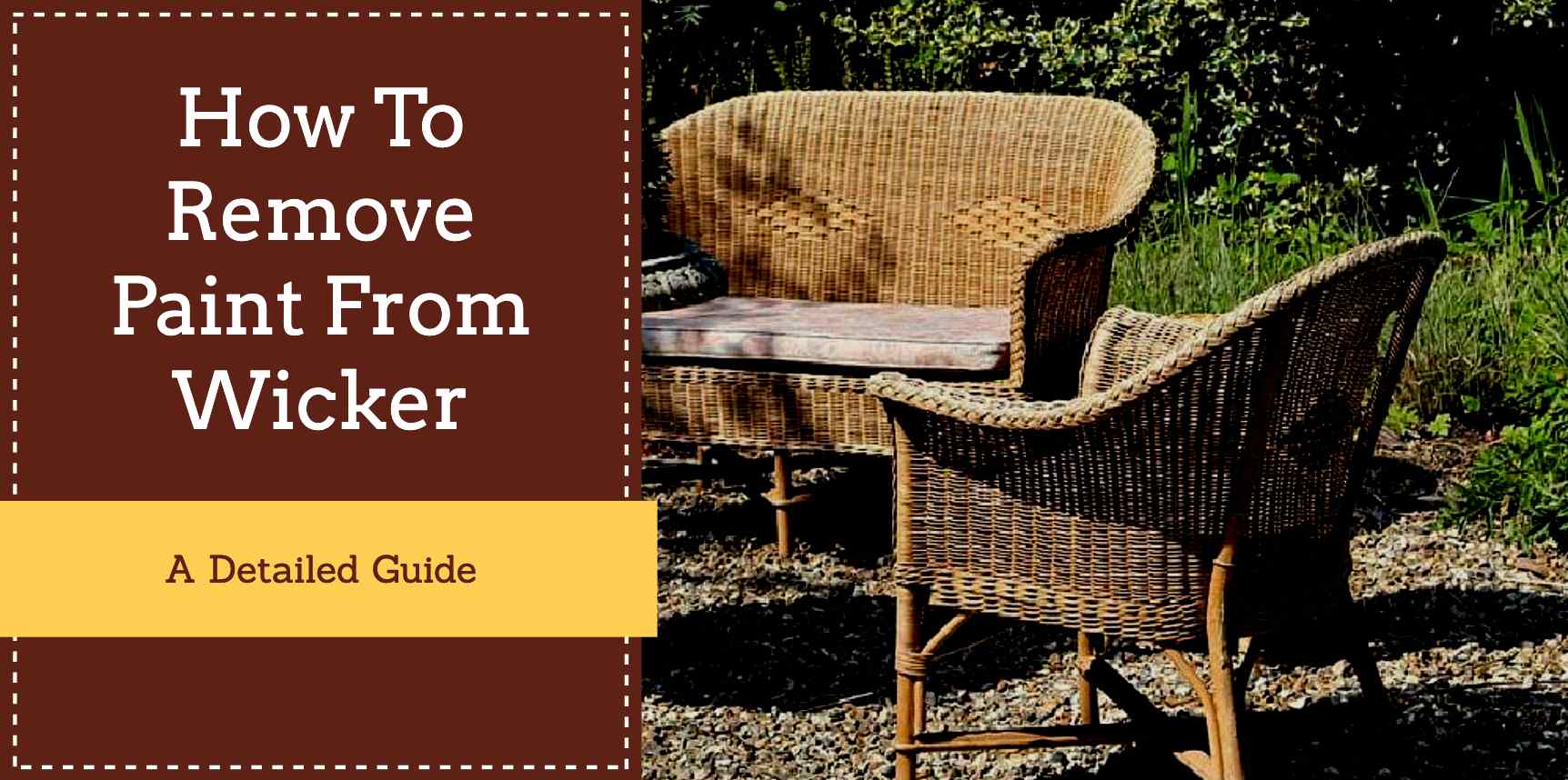 removing paint from wicker furniture